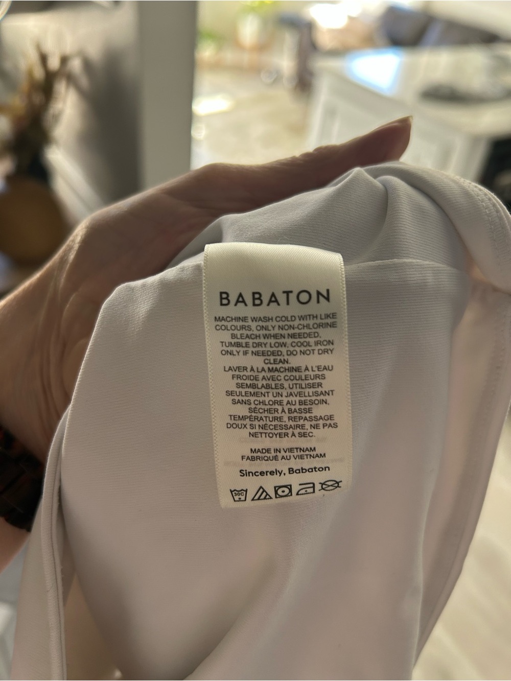 Aritzia Babaton Original Contour Crew Cropped T-shirt - White - Picture 5 of 6